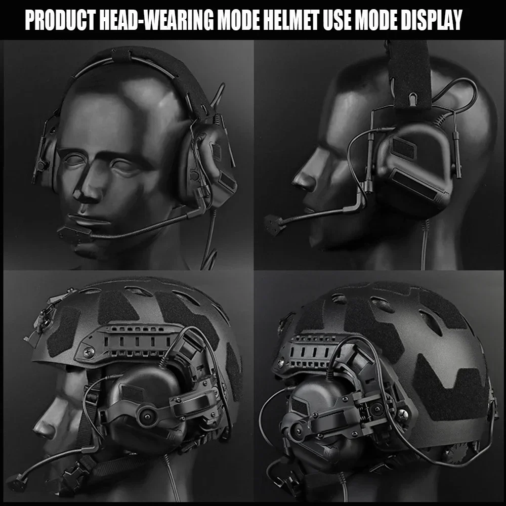 Auriculares tácticos GEN 5, auriculares con reducción de ruido para casco montado en la cabeza, 2 en 1, OPS Core ARC y Team Wendy M-LOK - imagen 4