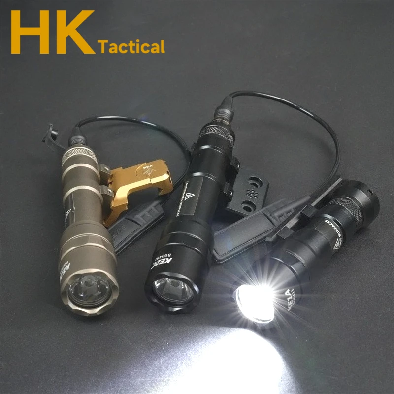 Equipo táctico M300 M600 M600B SF linterna MLOK/KEYMOD/20mm carril blanco LED luz de explorador de Metal para AR15 HK416 luz de explorador de caza - imagen 2