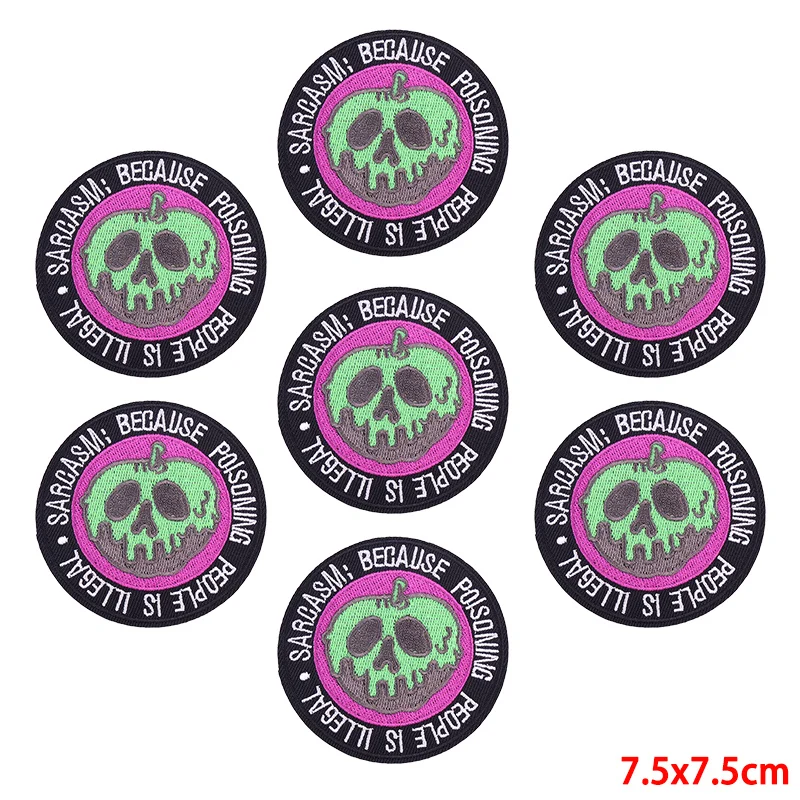 Parche bordado Punk Ghost termoadhesivo para planchar ropa y mochila - imagen 2