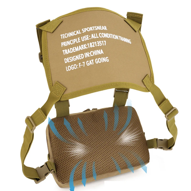 Chaleco táctico de caza para hombre, mochila de pecho para deportes al aire libre, entrenamiento militar, Camping, viajes, pesca, bolsa de servicio Molle - imagen 5