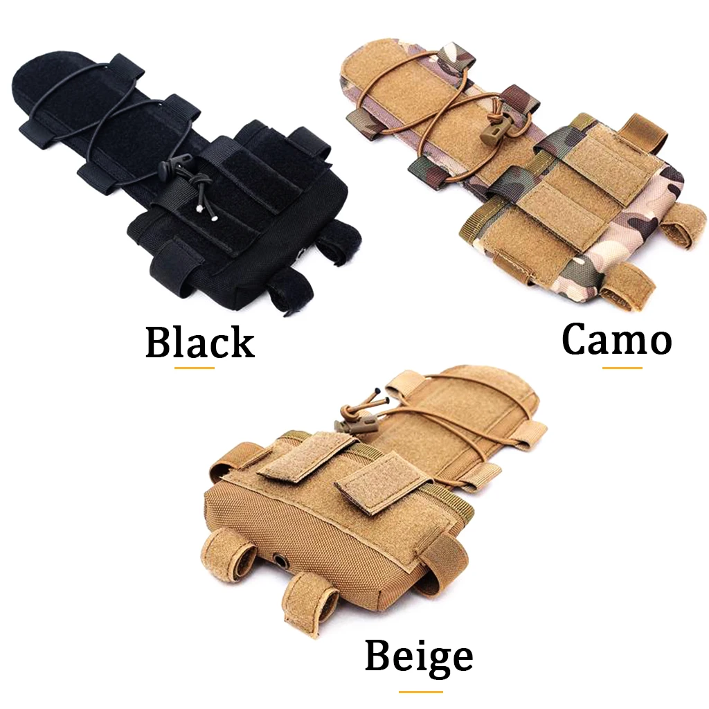 Bolsa Táctica Para Casco, Caja de Batería MK2 Contrapeso 500D Nylon Bolsa de Batería para Casco, Accesorios Tácticos con Gancho N Loop para Caza Airsoft Shooting Paintball - imagen 5