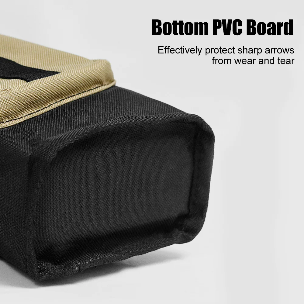 Bolsa de flecha de aljaba de tiro con arco, aljaba de flecha abierta, bolsa de soporte de flecha con correa ajustable y sistema Molle, bolsillo para caza y tiro - imagen 4