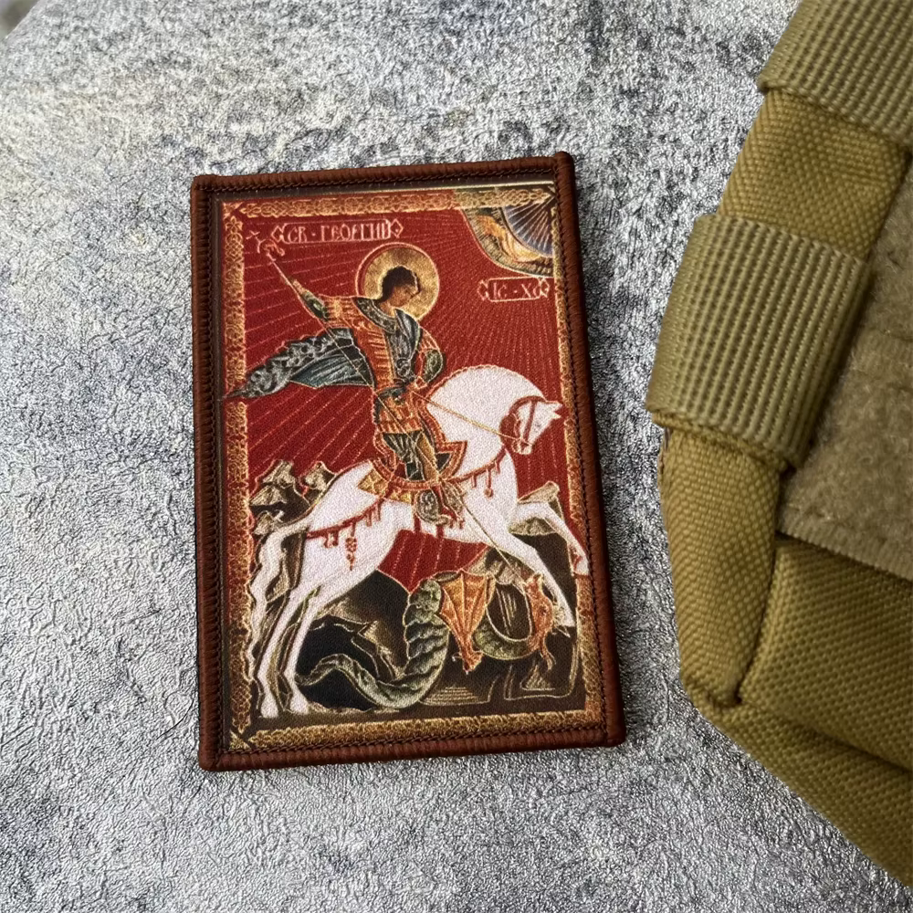 Parche táctico San Jorge a caballo – Insignia con velcro - imagen 3