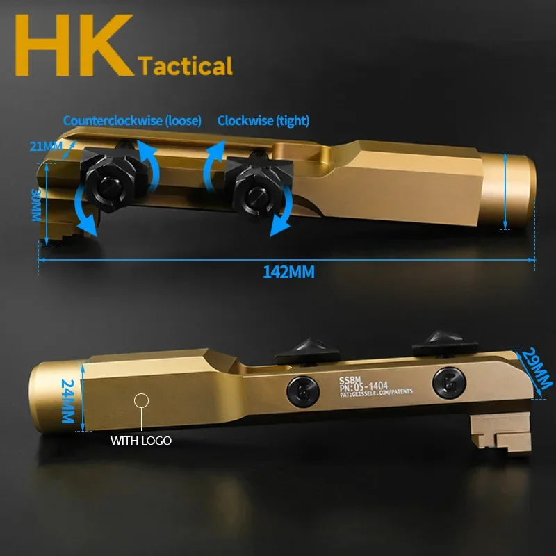 Soporte de bayoneta táctico de Metal GEISS Super Stabby, modelo M9, soporte de mango de bayoneta de juguete, accesorio para armas de caza para riel de 21mm - imagen 2