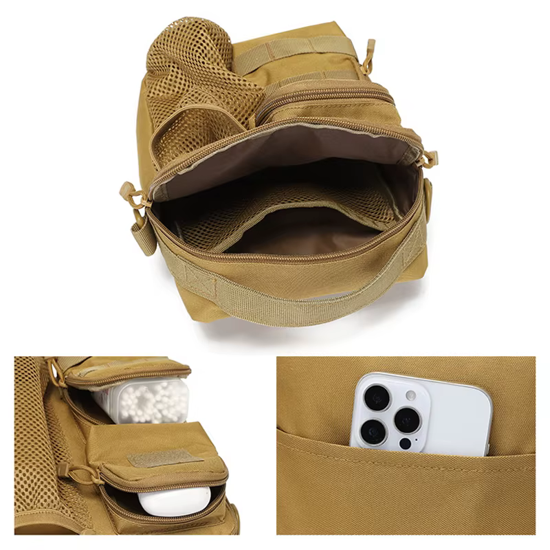 Bolsa táctica MOLLE para botella de agua con soporte hombro - imagen 2