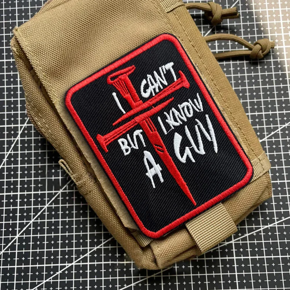 No puedo pero lo puedo salir una comida parches tácticos gancho y bucle parche bordado Chevron insignia militar brazalete mochila decoración pegatina - imagen 5