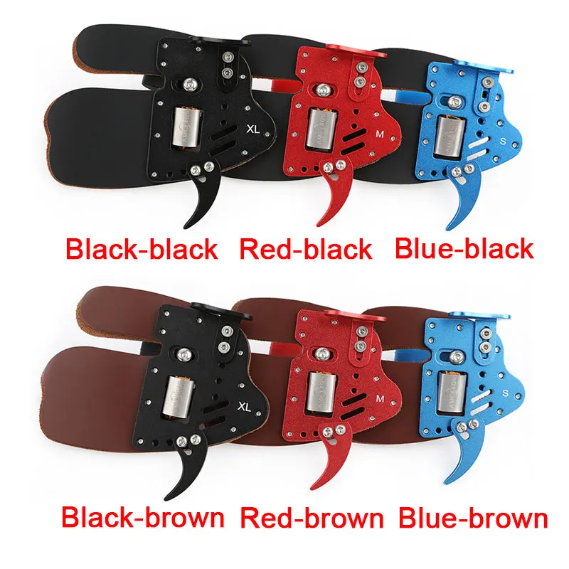 Lengüeta de dedo de tiro con arco, Protector de dedo de cuero de vaca, almohadilla de protección de cuero de gamuza suave RH, arco recurvo, tiro de caza, S/M/L/XL - imagen 2