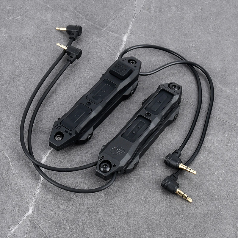 Interruptor remoto táctico de Control Dual WADSN para Airsoft Surefir M300 M600 linterna 2,5mm 3,5mm enchufe PEQ DBAL láser MLOK KEYMOD - imagen 5