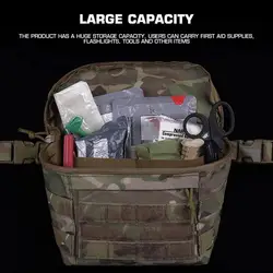 Riñonera táctica MOLLE multibolsillo para airsoft y emergencias