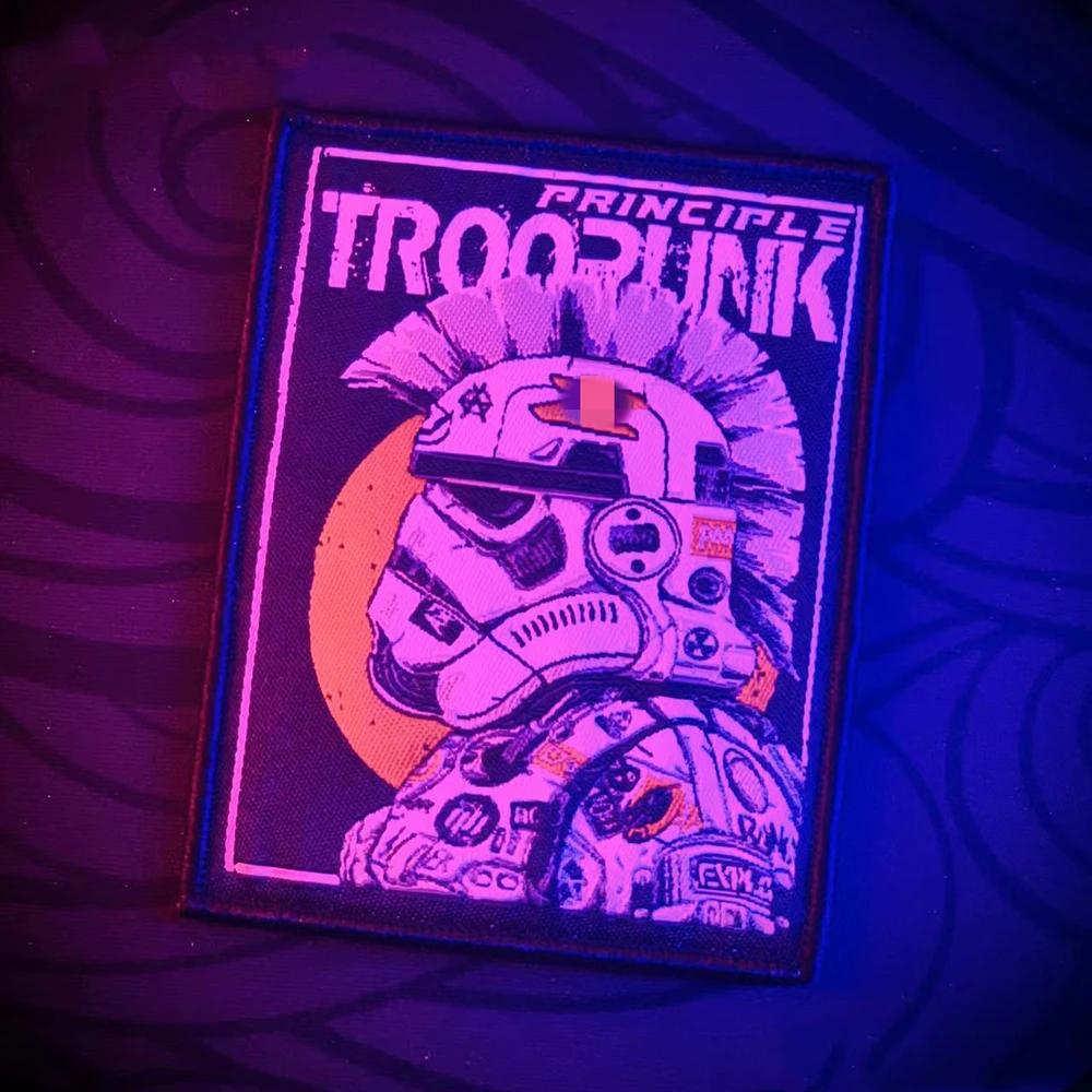 Parches tácticos bordados de guerreros espartanos, insignias de casco de armadura Troopunk de principio para ropa, mochila, decoración de chaleco - imagen 2