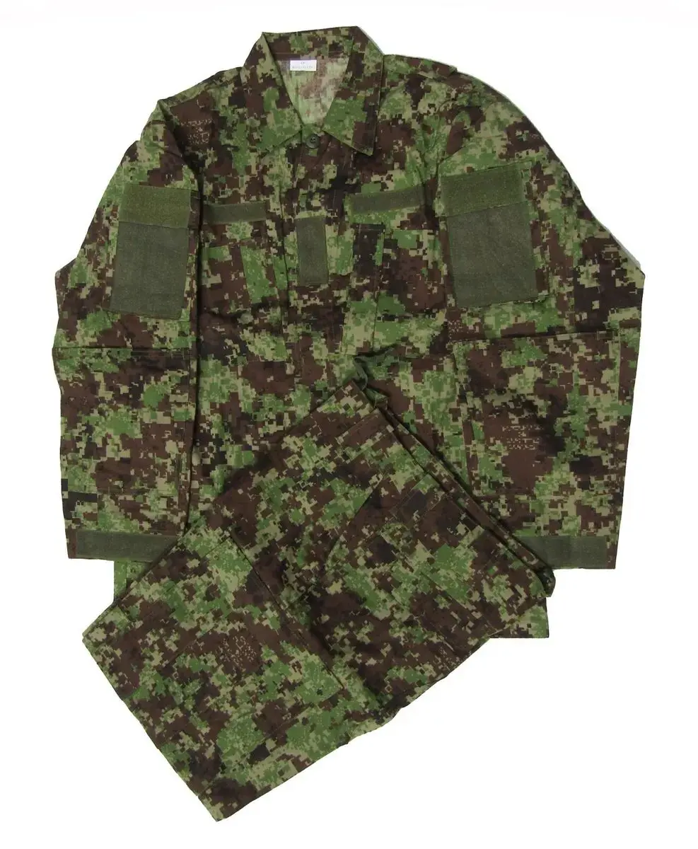 Conjunto de uniforme: equipo de combate táctico de camuflaje del bosque afgano, ropa de supervivencia al aire libre estilo ACU