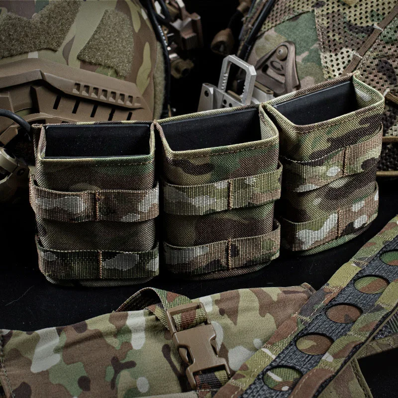 Bolsa para revistas Fast AK Triple 7,62, funda multifuncional de extracción rápida, accesorios tácticos de balas suaves, sistema de inserción MOLLE - imagen 2