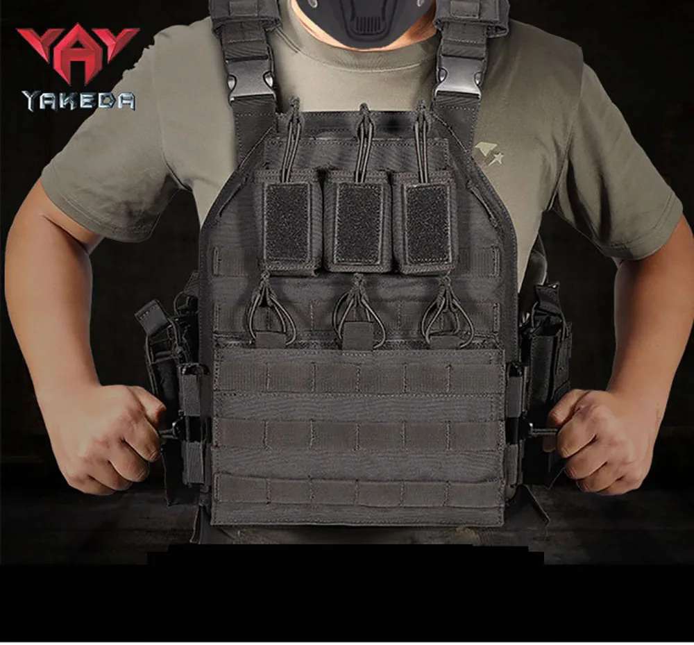 YAKEDA Chaleco táctico de desmontaje rápido para exteriores Equipo de entrenamiento CS 6094 - imagen 5
