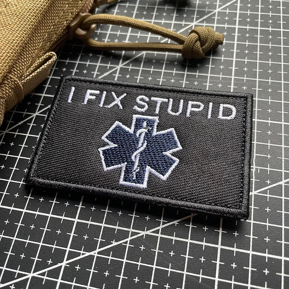 I FIX-parches bordados para ropa, insignias tácticas personalizadas de moral, brazalete militar, apliques de mochila - imagen 4