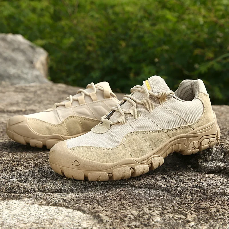 Otoño hombres zapatos de senderismo al aire libre combate militar táctico impermeable transpirable ejército entrenamiento zapatillas antideslizantes zapatos de Trekking - imagen 3