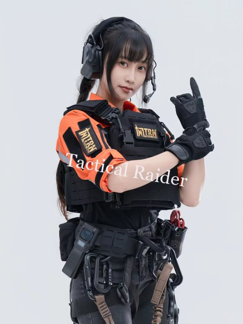 Uniforme instructor reflectante naranja amarillo – Alta visibilidad rescate - imagen 3