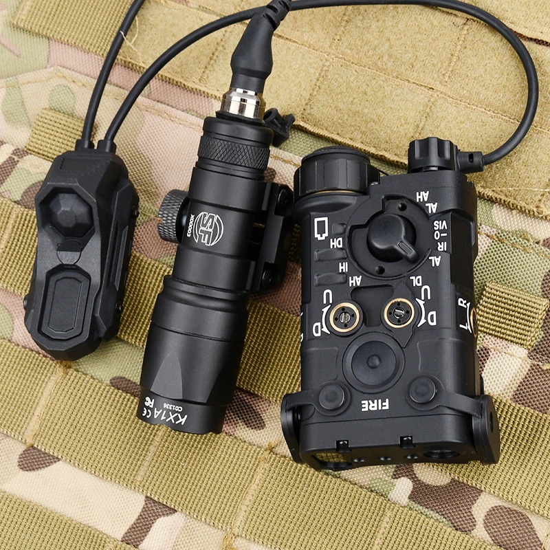 WADSN-indicador láser de puntería con AXON, luz estroboscópica LED, punto rojo, verde, azul, versión metálica NAGL, SF M300A M600C, linterna - imagen 3