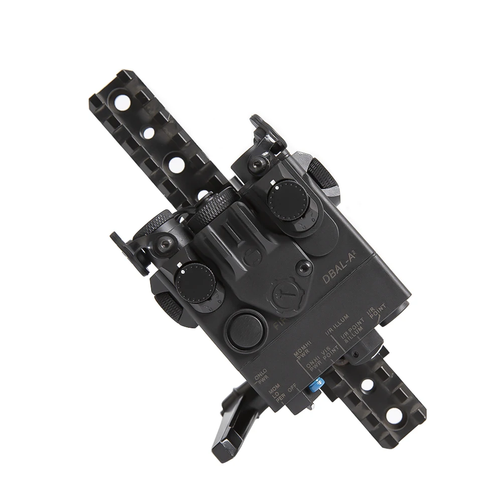 FMA AN/PEQ-15A DBAL-A2Linterna LED táctica con punto rojo verde láser estroboscópico luz blanca explorador doble interruptor de presión para caza - imagen 2