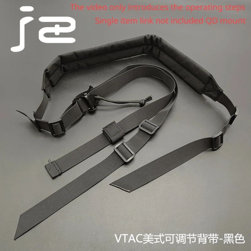 Correa de hombro de nailon táctico VTAC Airsoft para arma de tiro al aire libre, Ajuste rápido, eslinga y montaje QD, accesorios de caza - imagen 4