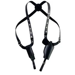 Funda de cuero táctica para pistola – Axila con bolsillo cargador