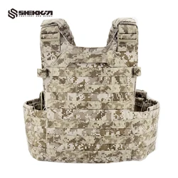Shekkingears 6094A chaleco táctico portador de placa camuflaje AOR1
