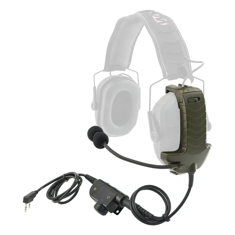 Kit de micrófono externo con adaptador de auriculares tácticos Ken Plug PTT para auriculares de protección auditiva electrónica WalkerRazor - imagen 4