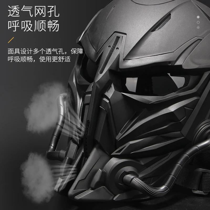Máscara táctica de cara completa para caza, entrenamiento CS, disfraz de Halloween, accesorios de máscara - imagen 4