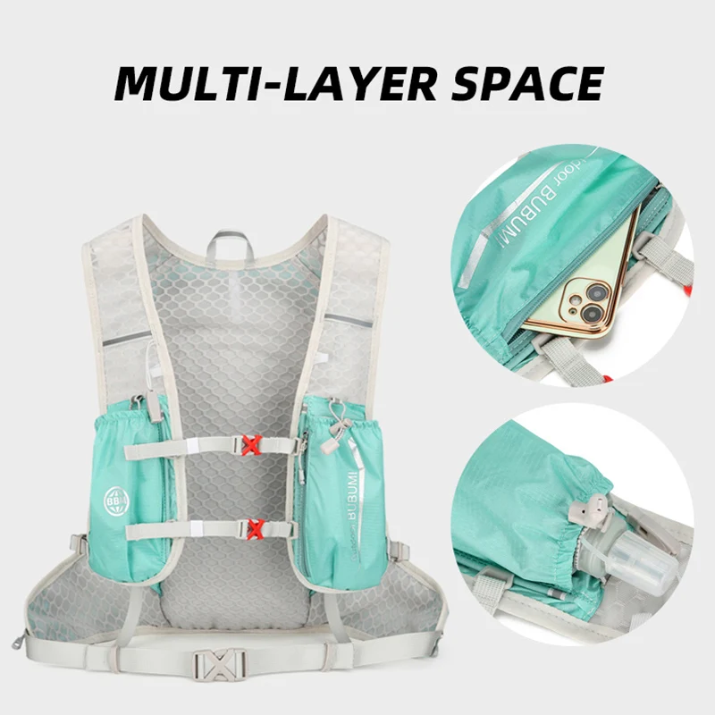 Bolsa para deportes al aire libre de 16L, bolsas de agua hidratantes ultraligeras, chaleco para correr, mochila, montañismo, senderismo, bicicleta, paquete de almacenamiento para montar - imagen 5