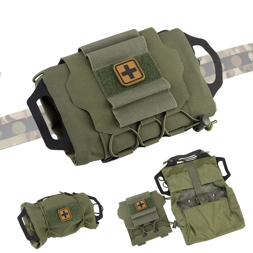 Bolsa táctica MOLLE médica IFAK, despliegue rápido, primeros auxilios, supervivencia, cinturón para acampar, Kit de emergencia, superventas - imagen 2