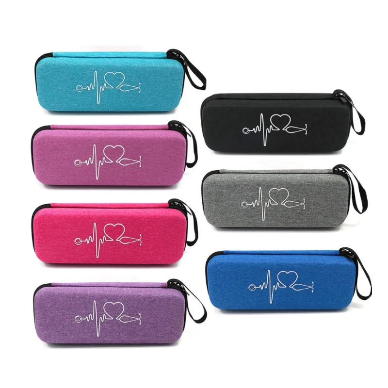 Caja de almacenamiento de estetoscopio médico portátil de viaje EVA, botiquín de primeros auxilios, estuche con bolsillos de malla para estetoscopio Littmann Cardiology III de 3M - imagen 2