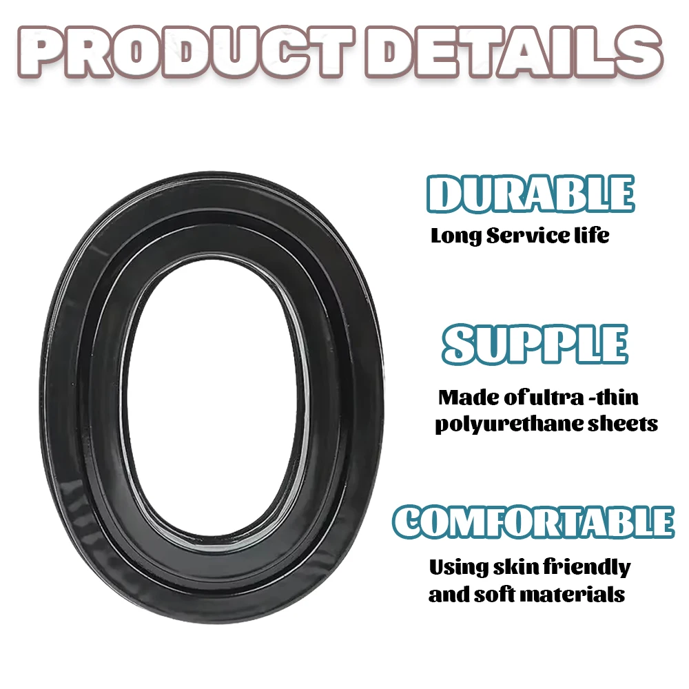 Almohadillas tácticas de Gel para auriculares, orejeras deportivas Peltor 3M con cancelación de ruido y comodidad de desgaste extendida - imagen 4