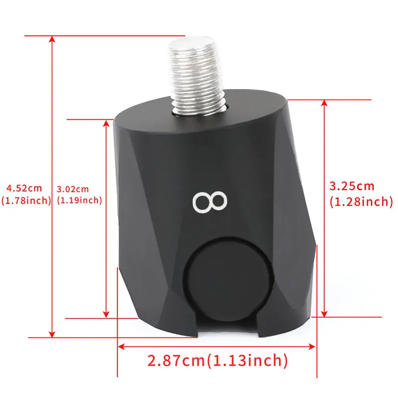 1 unidad de desconexión rápida de tiro con arco 5 ° /8 ° /10 °   Estabilizador de arco, adaptadores de amortiguador de aluminio para objetivo de tiro de caza con arco compuesto - imagen 3