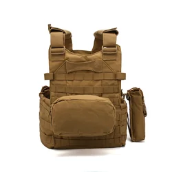 Chaleco táctico MOLLE camuflaje FG Atacs para combate y airsoft
