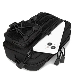Bolsa táctica horizontal MOLLE – Organizador EDC con bolsillo frontal