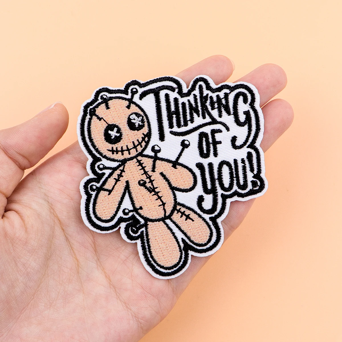 "¡Posa de ti!" Parche para planchar para ropa, parche bordado navideño, accesorios de ropa, pegatinas de costura