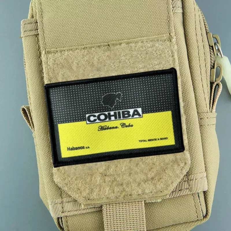 Parche COHIBA para ropa, insignia de moral, brazalete impreso, gancho, parches tácticos militares, pegatinas para mochila - imagen 4