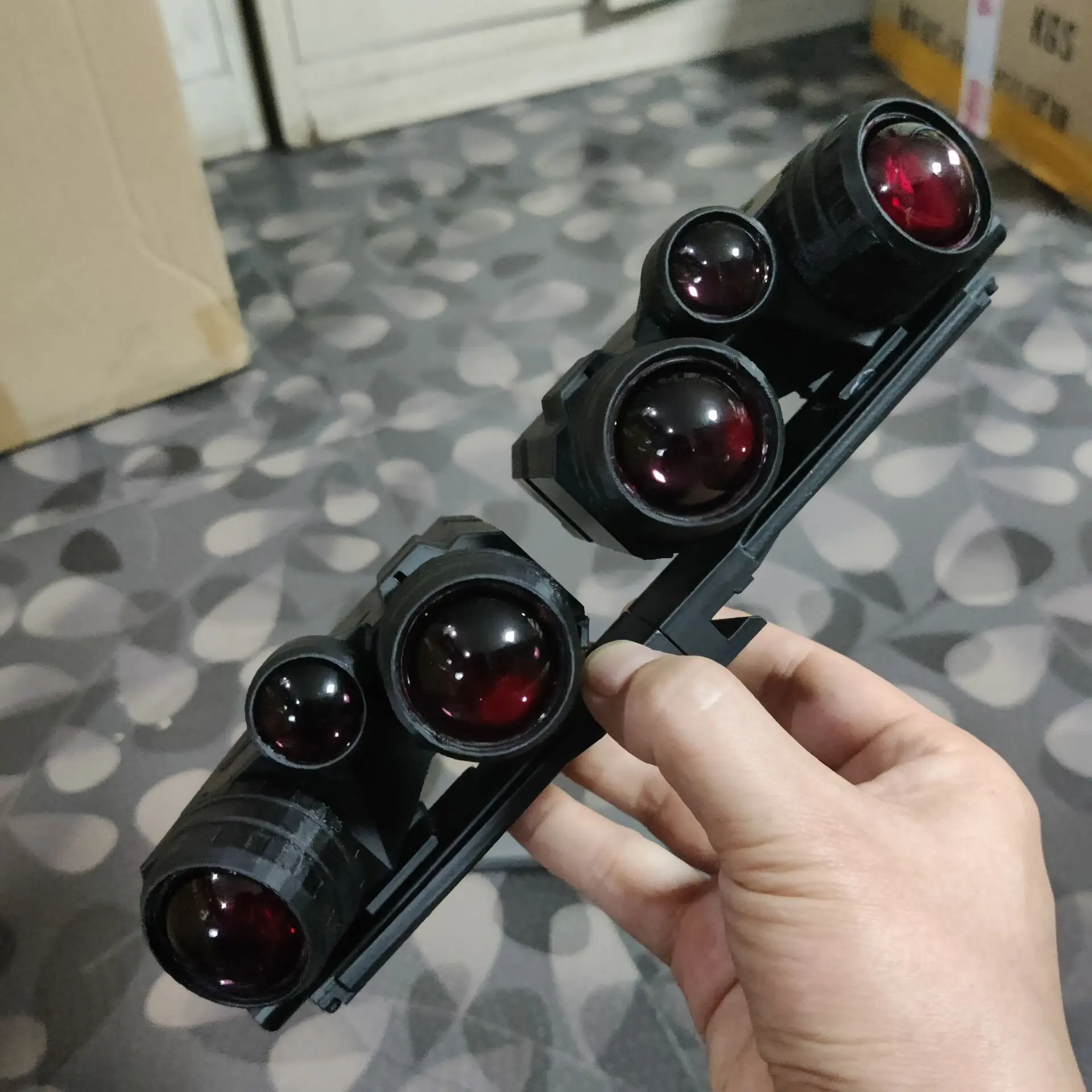 Modelo de impresión 3D de paintball de caza, dispositivo de visión nocturna de seis ojos GPNVG, versión no funcional, accesorios de Cosplay - imagen 5