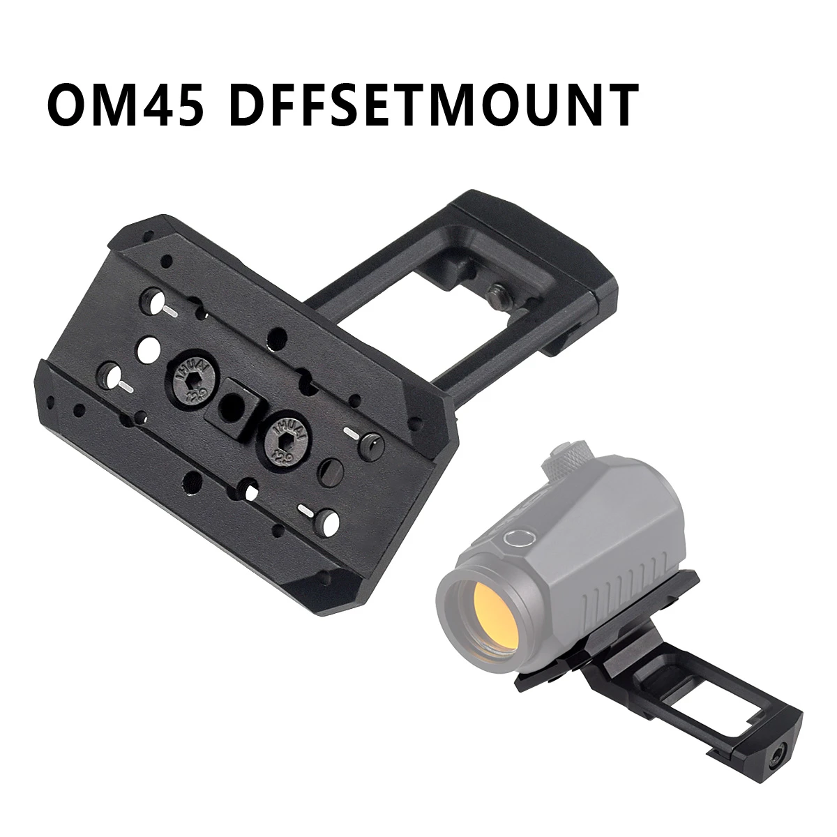 Montaje lateral de mira de punto rojo 45 °   Accesorios de base de montaje de óptica compensada Metal RM T01 T02 punto rojo holográfico soporte de 45 grados - imagen 3