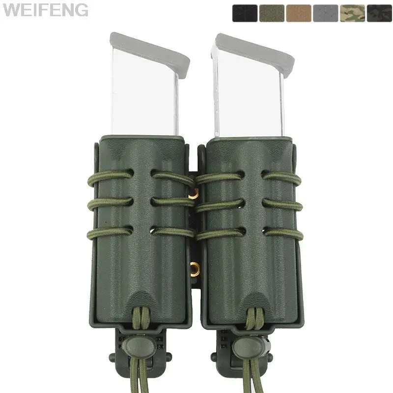 Bolsa militar de 9mm para Glock Beretta M9, funda Universal de pistola Molle doble, rápida