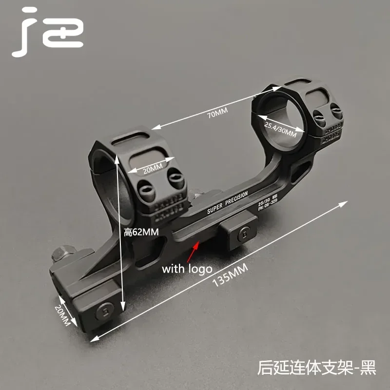 GEISS-montaje de alcance de una sola pieza de Metal, anillos de 25,4mm y 30mm, nivel de burbuja óptico para riel Picatinny de 20mm, accesorios tácticos de caza - imagen 3