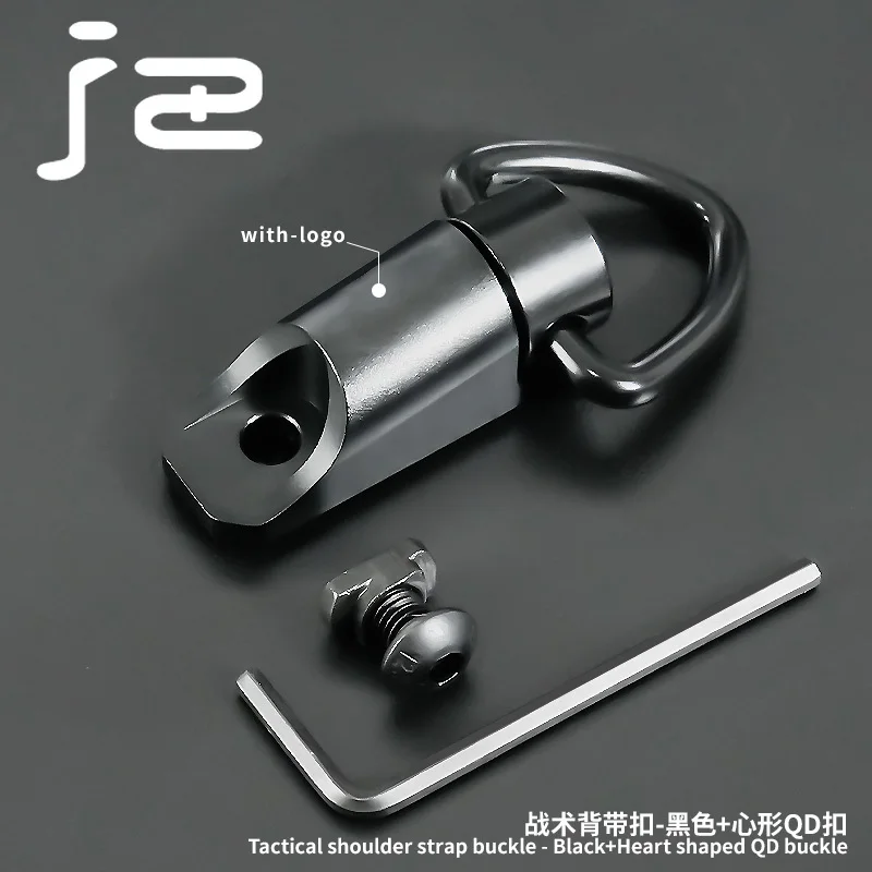 Soporte giratorio táctico para cabestrillo QD de 1,25 pulgadas, Base de botón de separación rápida de 360 °, compatible con correas MLOK, montaje QD - imagen 5