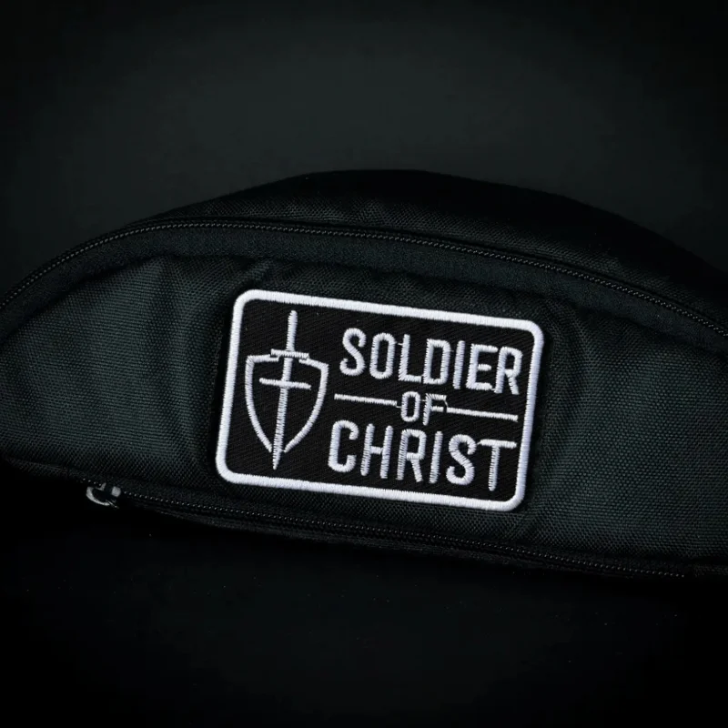 Parche bordado con escudo cruzado de soldado de Cristo, insignia de moral con gancho y bucle táctico, pegatinas para mochila, parches para brazalete para ropa - imagen 5