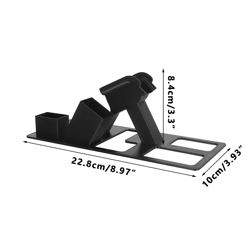 Estante de exhibición para pistola, soporte para pistola ABS con soporte para revistas para pistola, soporte portátil para pistola, organizador de pistola - imagen 4