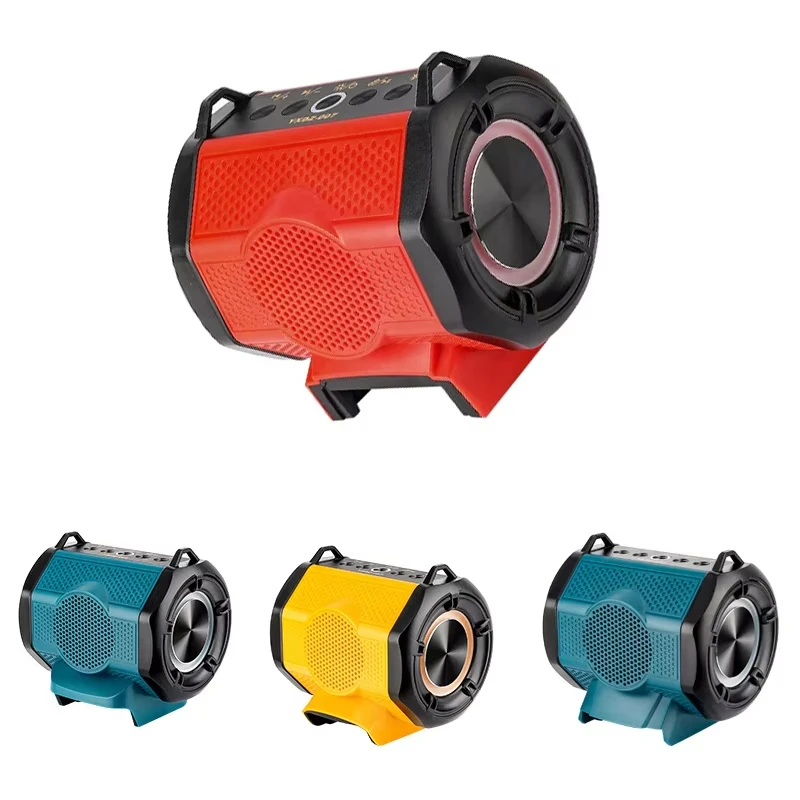 Para Makita/Dewalt/Milwaukee/Bosch 18V 20V batería de iones de litio altavoz inalámbrico Bluetooth altavoz portátil para bicicleta al aire libre - imagen 2