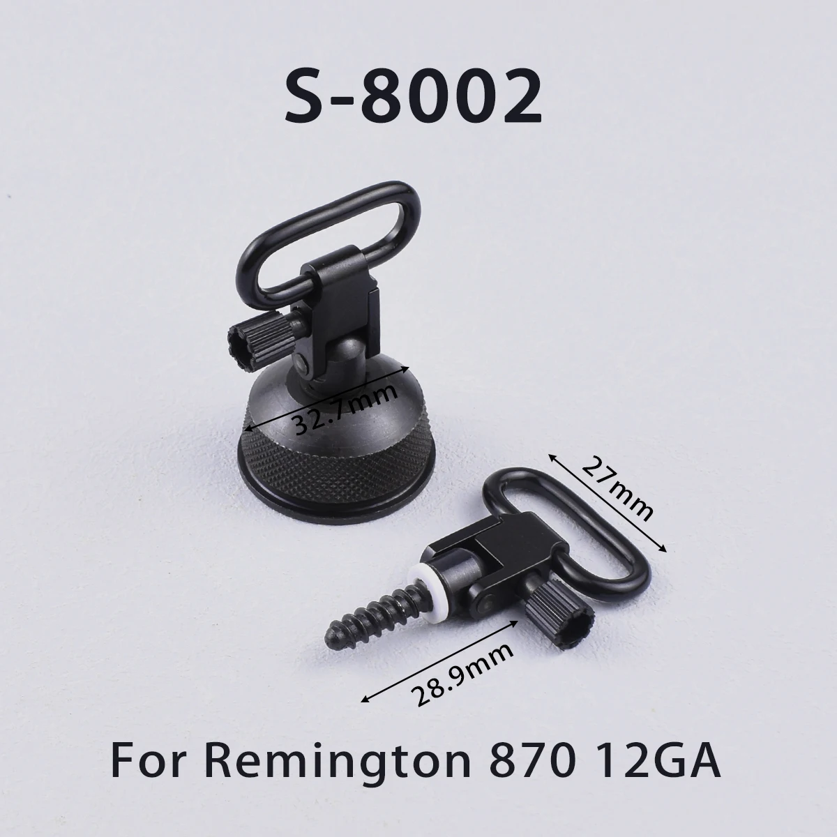 Adaptador eslinga QD metal giratorio Mossberg 500 Remington 870