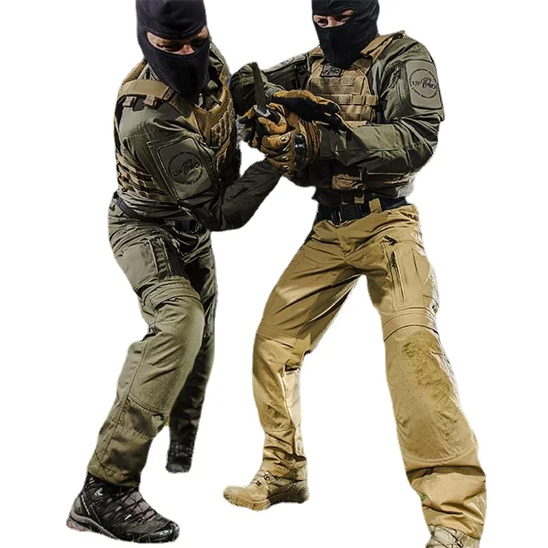 Pantalones Cargo tácticos para hombre, resistentes al desgaste, múltiples bolsillos, pantalones tácticos de caza, pantalones casuales, primavera, otoño, senderismo - imagen 5