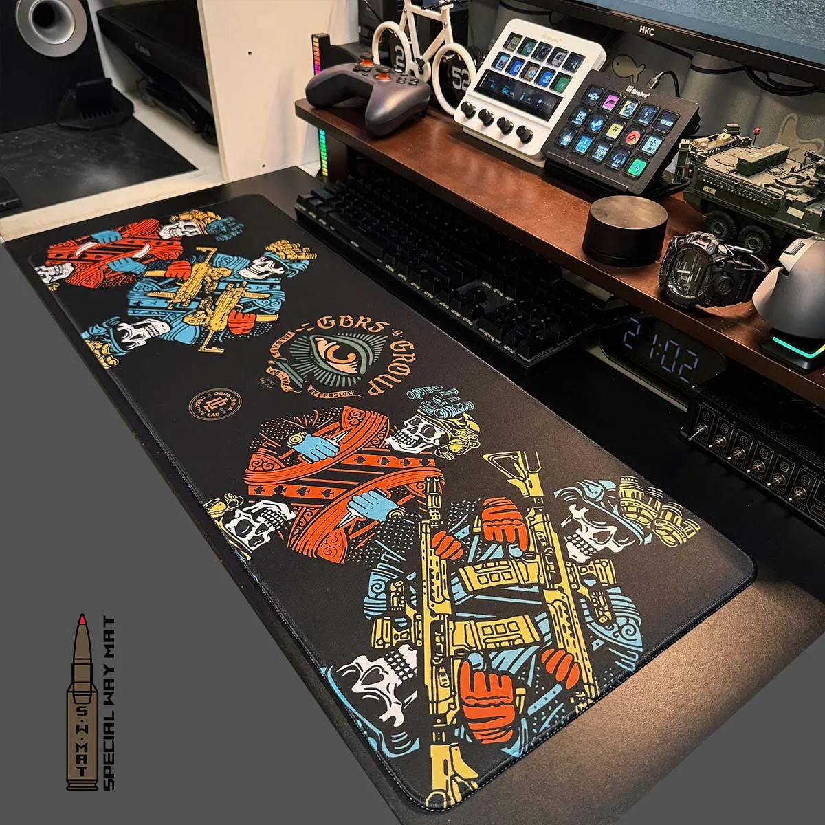 Alfombrilla de ratón táctica de estilo militar, alfombrilla de escritorio para entusiastas militares, alfombrilla de equipo, alfombrilla de trabajo GBRS EDC FOG - imagen 2