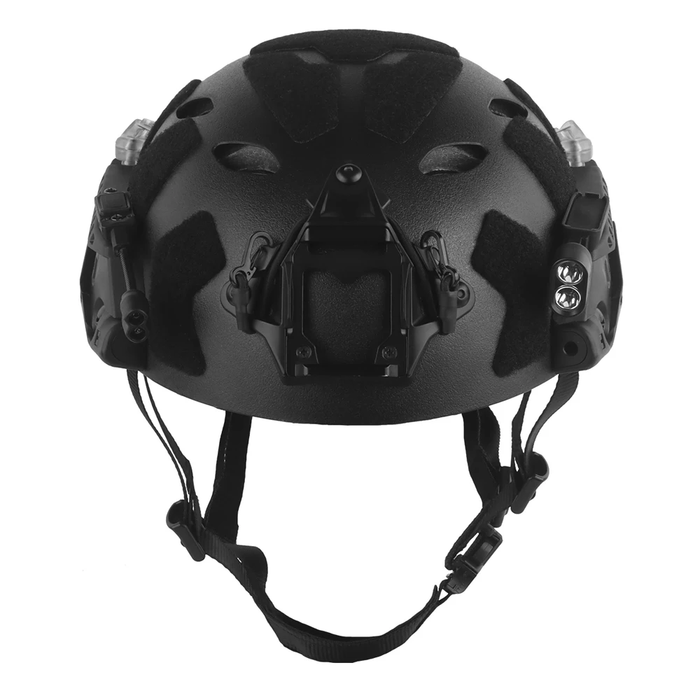 Juego de casco táctico rápido, riel de arco Modular, linterna IR con luz LED, luz de señal doble, alimentación de caja de batería, casco Airsoft - imagen 3