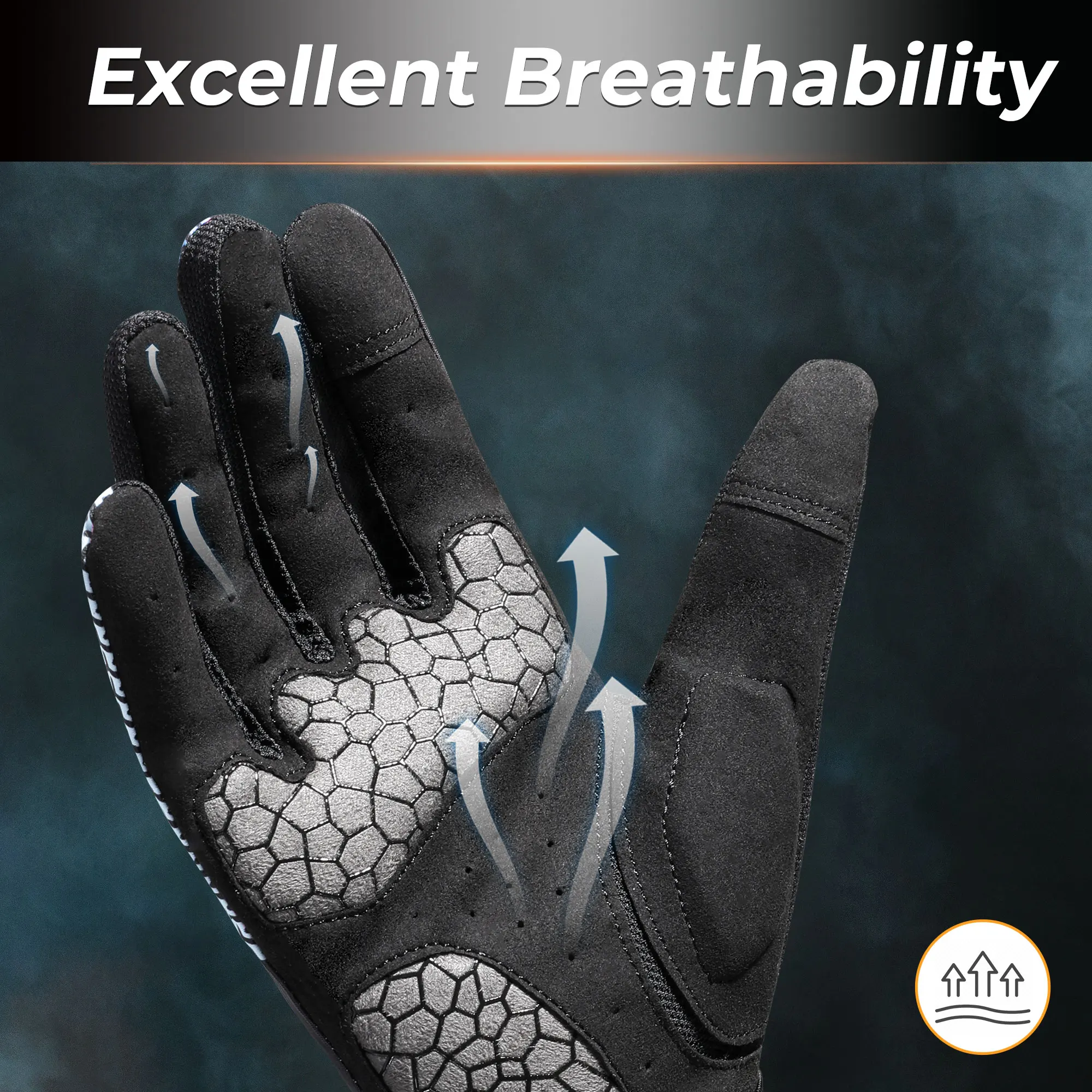 Guantes de ciclismo para hombre y mujer, manoplas de dedo completo con pantalla táctil, antideslizantes para bicicleta, senderismo, motocicleta, gimnasio, entrenamiento, pesca - imagen 4