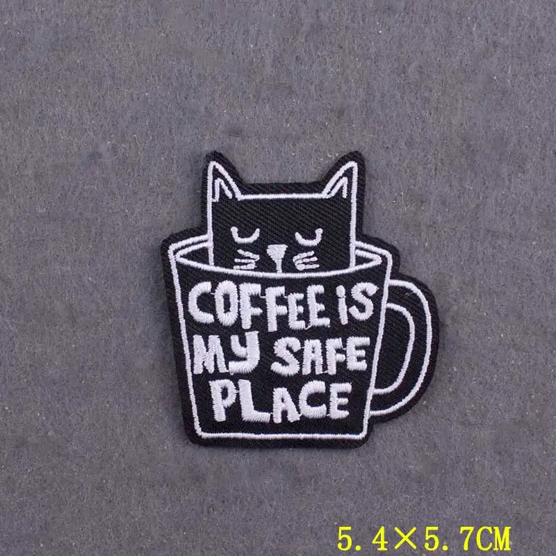 5 unids/lote parche de animales de dibujos animados parches para planchar para pegatinas de ropa DIY lindo parche bordado de gato en ropa parches en mochila - imagen 3